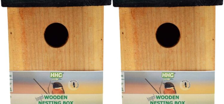 Review For Set of 2 Wooden Wild Bird Nesting Box